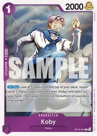 Koby (OP16-064) - The Time of Battle Foil | Grognard Games