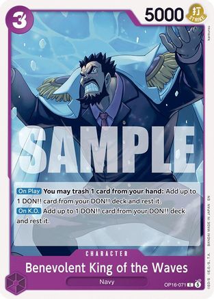 Benevolent King of the Waves (OP16-071) - The Time of Battle | Grognard Games