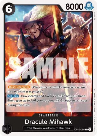 Dracule Mihawk (OP16-089) - The Time of Battle | Grognard Games