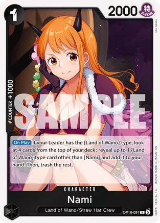 Nami (OP16-091) - The Time of Battle Foil | Grognard Games
