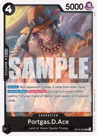 Portgas.D.Ace (094) (OP16-094) - The Time of Battle | Grognard Games
