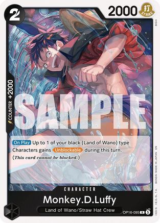Monkey.D.Luffy (095) (OP16-095) - The Time of Battle Foil | Grognard Games