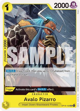 Avalo Pizarro (OP16-102) - The Time of Battle | Grognard Games