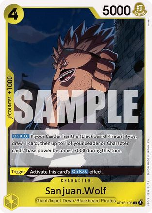 Sanjuan.Wolf (OP16-106) - The Time of Battle Foil | Grognard Games