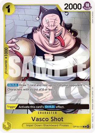 Vasco Shot (OP16-110) - The Time of Battle Foil | Grognard Games
