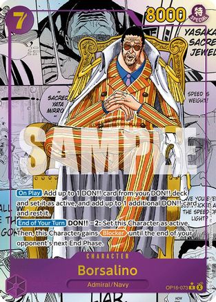Borsalino (Manga) (OP16-073) - The Time of Battle Foil | Grognard Games