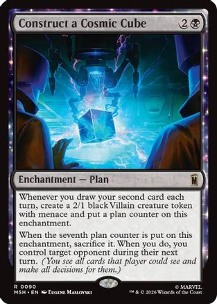 Construct a Cosmic Cube (MSH-090) - Marvel Super Heroes Foil | Grognard Games