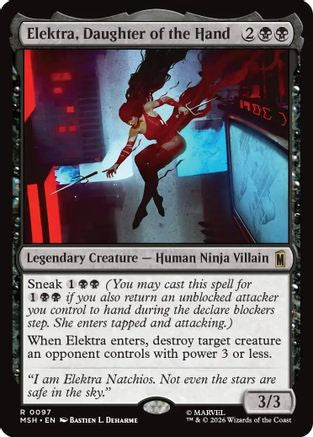 Elektra, Daughter of the Hand (MSH-097) - Marvel Super Heroes | Grognard Games