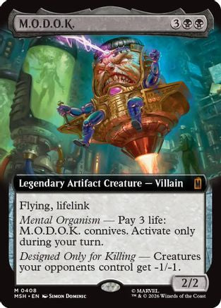 M.O.D.O.K. (Extended Art) (MSH-408) - Marvel Super Heroes Foil | Grognard Games