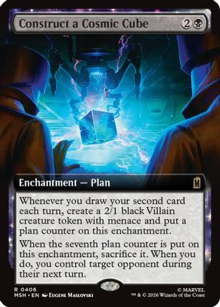 Construct a Cosmic Cube (Extended Art) (MSH-406) - Marvel Super Heroes | Grognard Games