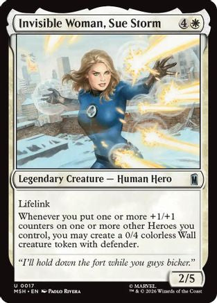 Invisible Woman, Sue Storm (MSH-017) - Marvel Super Heroes Foil | Grognard Games