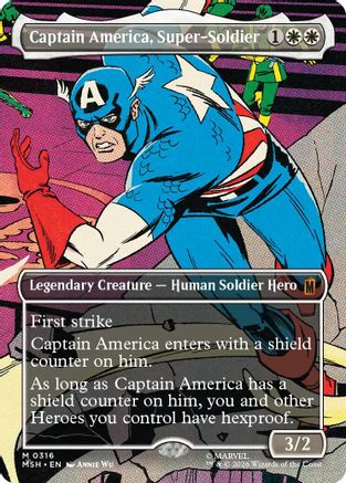 Captain America, Super-Soldier (Borderless) (0316) (MSH-316) - Marvel Super Heroes | Grognard Games