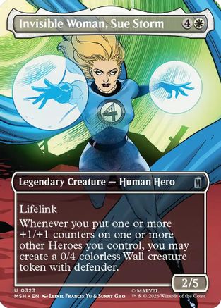 Invisible Woman, Sue Storm (Borderless) (MSH-323) - Marvel Super Heroes | Grognard Games