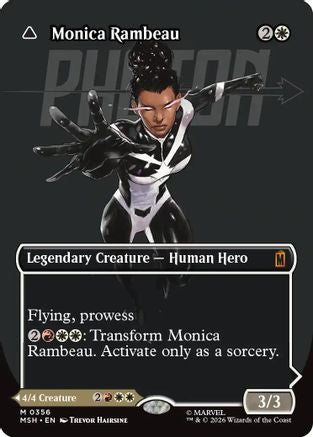 Monica Rambeau (Borderless) (0356) (MSH-356) - Marvel Super Heroes Foil | Grognard Games