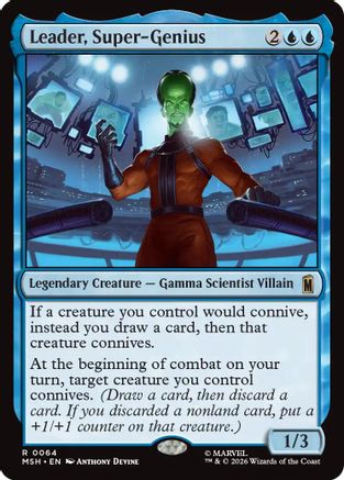 Leader, Super-Genius (MSH-064) - Marvel Super Heroes Foil | Grognard Games
