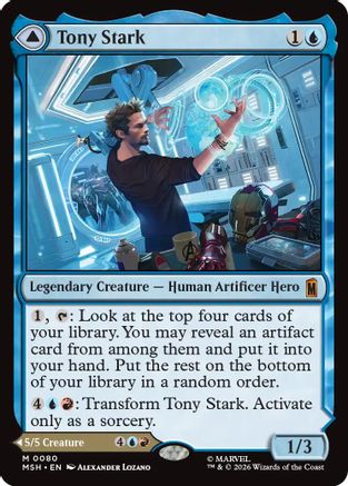 Tony Stark (MSH-080) - Marvel Super Heroes Foil | Grognard Games