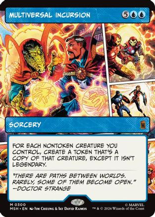 Multiversal Incursion (Borderless) (MSH-300) - Marvel Super Heroes | Grognard Games