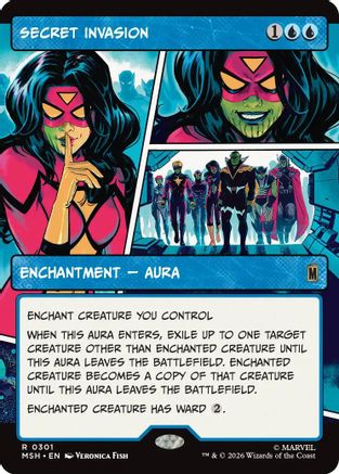 Secret Invasion (Borderless) (MSH-301) - Marvel Super Heroes Foil | Grognard Games