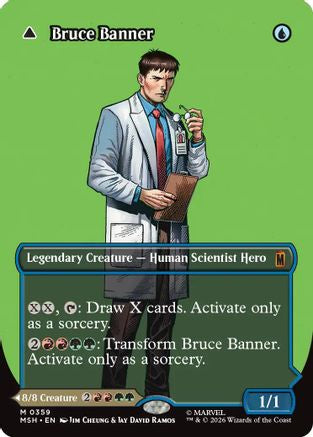 Bruce Banner (Borderless) (0359) (MSH-359) - Marvel Super Heroes Foil | Grognard Games