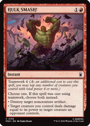 HULK SMASH! (MSH-135) - Marvel Super Heroes Foil | Grognard Games