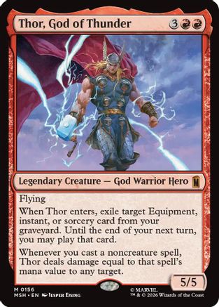 Thor, God of Thunder (MSH-156) - Marvel Super Heroes | Grognard Games