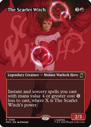 The Scarlet Witch (Borderless) (MSH-368) - Marvel Super Heroes | Grognard Games