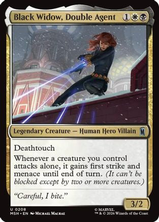Black Widow, Double Agent (MSH-208) - Marvel Super Heroes Foil | Grognard Games