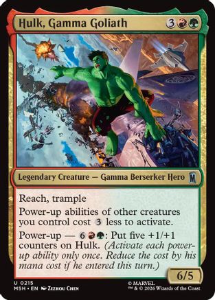 Hulk, Gamma Goliath (MSH-215) - Marvel Super Heroes | Grognard Games