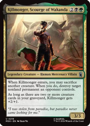 Killmonger, Scourge of Wakanda (MSH-218) - Marvel Super Heroes | Grognard Games