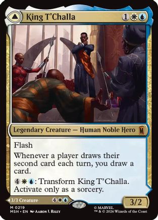 King T'Challa (MSH-219) - Marvel Super Heroes Foil | Grognard Games