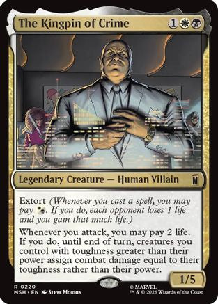 The Kingpin of Crime (MSH-220) - Marvel Super Heroes Foil | Grognard Games