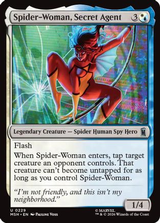 Spider-Woman, Secret Agent (MSH-229) - Marvel Super Heroes Foil | Grognard Games