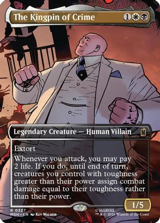 The Kingpin of Crime (Borderless) (0327) (MSH-327) - Marvel Super Heroes Foil | Grognard Games