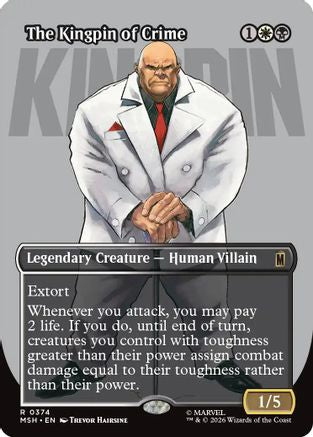 The Kingpin of Crime (Borderless) (0374) (MSH-374) - Marvel Super Heroes | Grognard Games