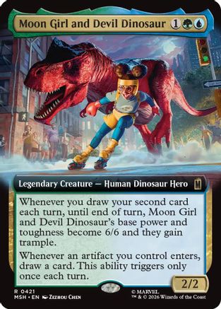 Moon Girl and Devil Dinosaur (Extended Art) (MSH-421) - Marvel Super Heroes | Grognard Games