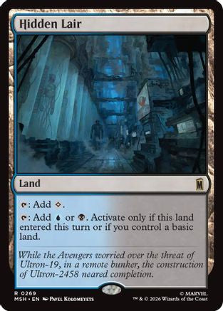 Hidden Lair (MSH-269) - Marvel Super Heroes Foil | Grognard Games