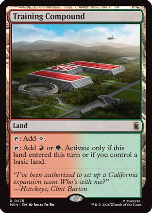Training Compound (MSH-275) - Marvel Super Heroes Foil | Grognard Games
