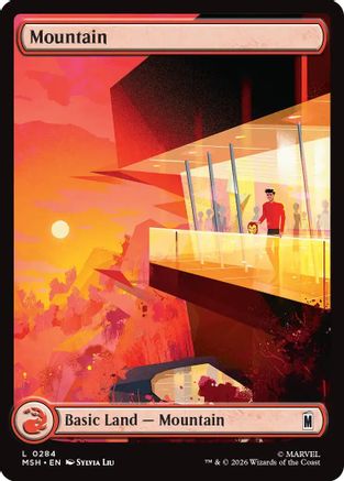 Mountain (0284) (MSH-284) - Marvel Super Heroes Foil | Grognard Games