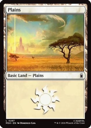 Plains (0287) (MSH-287) - Marvel Super Heroes Foil | Grognard Games