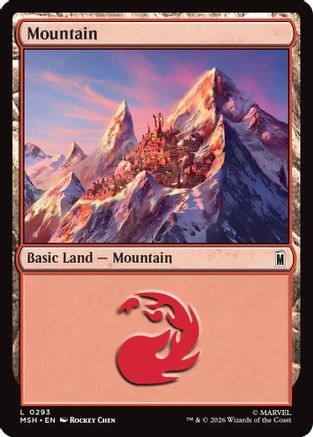 Mountain (0293) (MSH-293) - Marvel Super Heroes Foil | Grognard Games