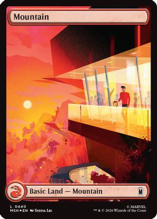 Mountain (0440) (Surge Foil) (MSH-440) - Marvel Super Heroes Foil | Grognard Games