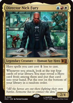 Director Nick Fury (MSC-081) - Commander: Marvel Super Heroes | Grognard Games