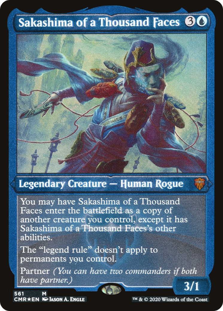Sakashima of a Thousand Faces (Etched) [Commander Legends] | Grognard Games