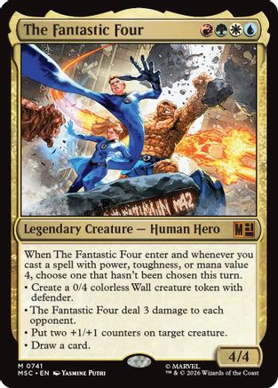 The Fantastic Four (MSC-741) - Commander: Marvel Super Heroes | Grognard Games