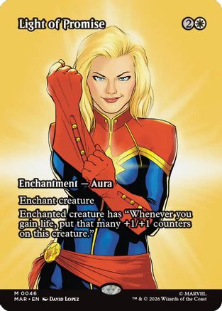 Light of Promise (Borderless) (MAR-046) - Marvel Universe Eternal-Legal Foil | Grognard Games