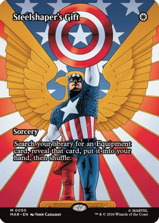 Steelshaper's Gift (Borderless) (MAR-050) - Marvel Universe Eternal-Legal | Grognard Games