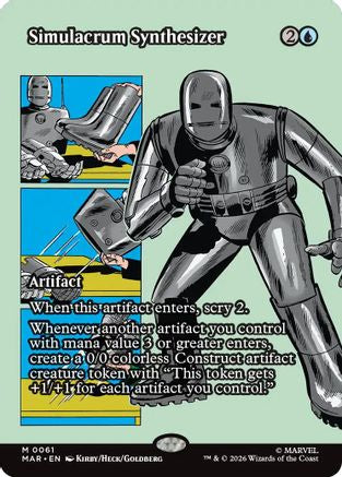 Simulacrum Synthesizer (Borderless) (MAR-061) - Marvel Universe Eternal-Legal | Grognard Games