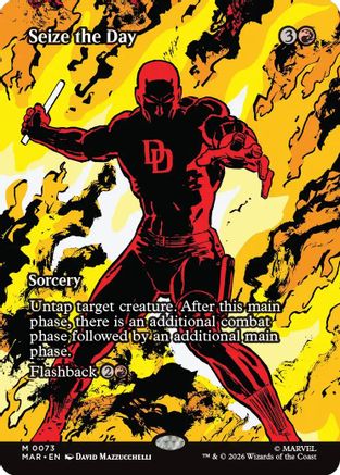 Seize the Day (Borderless) (MAR-073) - Marvel Universe Eternal-Legal | Grognard Games