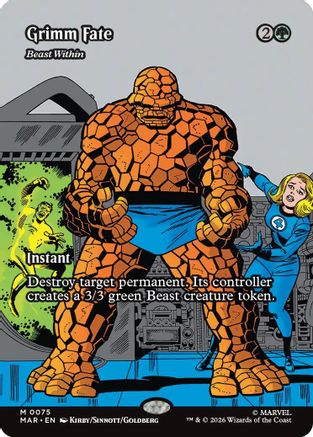 Grimm Fate - Beast Within (Borderless) (MAR-075) - Marvel Universe Eternal-Legal | Grognard Games