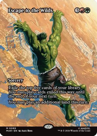 Escape to the Wilds (Borderless) (MAR-089) - Marvel Universe Eternal-Legal | Grognard Games